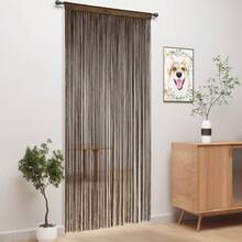 Door String Curtains Fringe Door Curtains For Doorways Window Room Dration Living Room Divider(39"X110", Coffee),21763583 - Cà phê nâu - Xem 5
