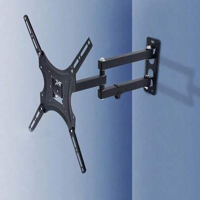 Giá đỡ TV treo tường đa năng, chân đế TV xoay tiết kiệm không gian, khớp cơ học linh hoạt, phù hợp với TV và màn hình phẳng và cong, bao gồm tất cả các vít lắp