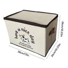 1 Piece Of Clothing Storage Box With Star Dog Pattern, Lockable Password, Home Wardrobe Layering Artifact, Organizing Boxed Clothes, Blankets, Bags, Storage Baskets - Multicolor - View 8
