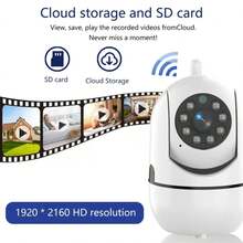 2pcs 1080P Home Security Cameras – 2.4GHz WiFi Indoor/Outdoor Surveillance Cameras, Baby Monitor, Dog Camera, 24/7 Recording, Two-Way Audio, Night Vision, 360° AI Motion Detection, Cloud/SD Storage, Suitable For Babies/Elders/Pets/Nannies/Cats/Dogs - White - View 12