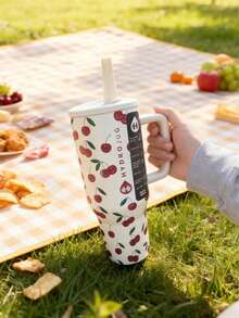 〖1000+〗Hydrojugg Original  40Oz  Stainless Steel Inner Tank! Traveler  With Handle Straw Stainless Steel Water Bottle, Leak-Proof Design, With Rubber Base - Suitable For Sports, Travel, Outdoor Activities, Fitness, Office Environment, As Teacher Gifts, Valentine's Day Gifts, Birthday Gifts, Thanksgiving Gifts, Christmas Gifts, Halloween Gifts, Halloween Party Favors, Party Supplies, Etc. - 車厘子 - 查看 4