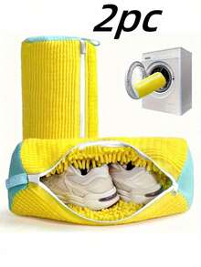 (Various Colors Available) Shoe Washing Machine Bags, Laundry Shoe Cleaning Bags For Washing Machines And Dryers, Reusable Laundry Bags, Mesh Laundry Bags For Adult And Children's Shoes, Our Shoe Washing Machine Bags, Spring, Simple, Summer Tops - Multicolor - View 22