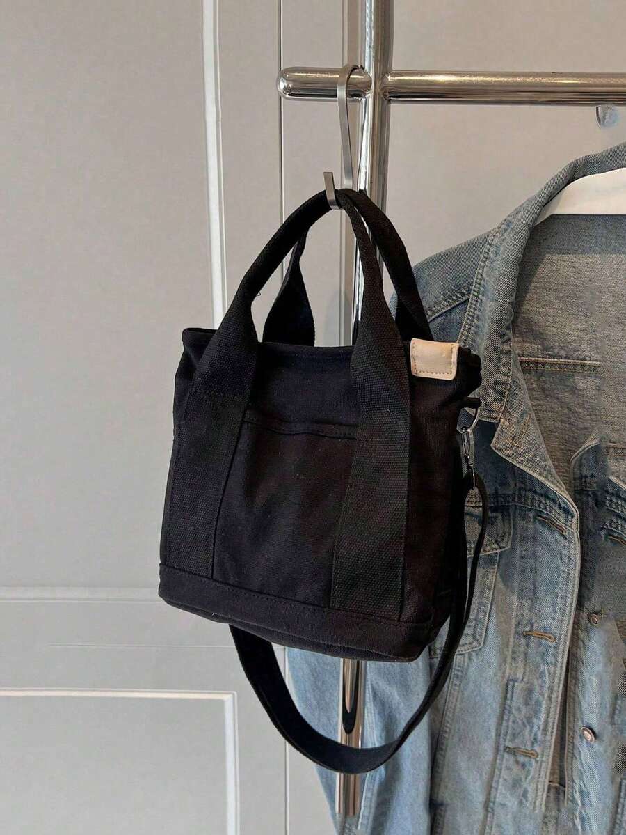 时尚简约高端帆布手提包