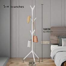6/9 Pcs Minimalist Wall-Mounted Coat Rack, Tree Branch Style Freestanding Clothes And Hat Rack, Easy-To-Use Independent Hanger - High Stability Portable Storage Rack, Adjustable Height, Plastic Material, Elegant And Practical Branching Design, Suitable For Bedroom Clothing Storage, Suitable For Home, Dorm, Bedroom And Foyer Storage | Modern Style. Suitable For Hanging Clothes, Hats And Bags, Living Room, Bedroom, Home Office - Multicolor - View 12