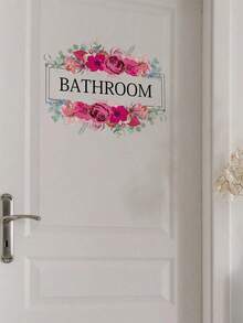 Letter Graphic Wall Sticker, Pvc Waterproof Self Adhesive Wall Art Decor Home Bathroom Decor, Stickers, Wall Decal, Vinyl Decal Home Decorations, Spring Decoration Items Refresh Your Home, Festival Decoration Stickers Gifts Birthday Graduation