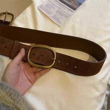 Retro Y2K Style Belt, New PU Leather Belt, Versatile For Jeans And Wide Pants, High-End