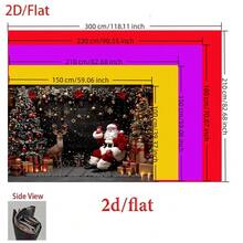 1pc Christmas Background Banner - A Scene Of Santa Claus And Reindeer, Perfect For Christmas-Themed Parties, Anniversaries, Photo Booth Props, General Celebrations, Family Gatherings, Christmas Decorations, And Holiday Parties