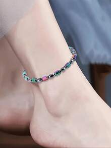 1 Stück/2 Stücke/3 Stücke Magnettherapie Fußkettchen, Armband (Unisex): Stärkt das Immunsystem, lindert Schmerzen bei Arthrose und Karpaltunnelsyndrom, Magnettherapie Abnehm-Fußkettchen, fördert die Durchblutung