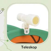 Tobogán con tobogán largo, caja de almacenamiento, túnel, escaleras, aro de baloncesto y pasillo. Fácil de instalar y ahorra espacio. Alta calidad.