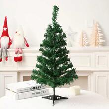 1 pieza, Árbol de Navidad artificial de abeto canadiense con Body completo con soporte de plástico, decoración de escena, decoración de habitación, decoración del hogar, decoración de fiesta navideña, decoraciones navideñas. Los accesorios y colores de la bolsa decorativa se seleccionan al azar.