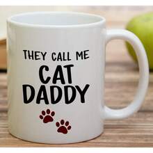 Retreez Funny Mug - They Call Me Daddy Lovers 11 Oz Ceramic Coffee Mugs - Funny, Sarcastic, Motivational, Inspirational Birthday Gifts Husband, Boyfriend, Friends, Coworkers, Dad, Father - CAT019 - 白色馬克杯,黑色手柄和內膽 - 查看 9