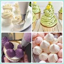 10pcs Medium Piping Tips Set, Stainless Steel Cake Decorating Tips For Cupcakes, Cookies, Pastry, Back To School - Silver - View 5