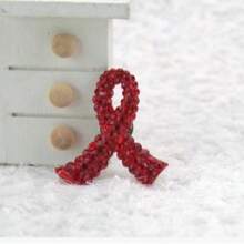 Strass-Kristall-Diamant-Schleifenbrosche, Brustkrebsbewusstseins-Anstecknadel, Weihnachtsgeschenk