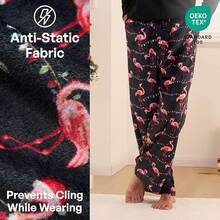 Mens Pajama Pants Soft Flannel Fleece Pajama Bottoms Sleep & Lounge Pants With Pockets And Drawstringhalloween - 聖誕燈 - 查看 9