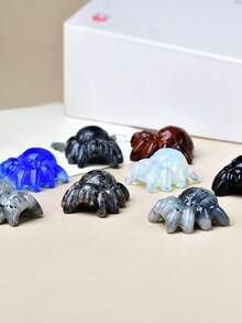 Exquisite Natural Crystal Carving Spider Unique Design, Healing Crystal, Stones Containing Energy, Energy Healing Meditation Stone, Perfect For Home Decor & Gift Giving, For Pocket Decoration, For Holiday Gift, From The Brand CUPIDCRYSTAL - Spider - View 4