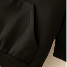 Paris Children's  Sweatshirt Set In Various Colors, Cotton Flannel - 黑色 - 查看 2