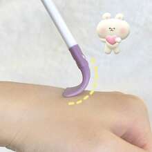 1支硅胶面膜刷，双头刮面膜刷，涂抹泥面膜美容工具，旅行必备，情人节礼物，平价旅行化妆刷，女士礼物，化妆师礼物，专业全套化妆工具 - 紫色 - 查看 3