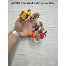 6 món đồ chơi cảm giác Tangles Fidget - Đồ chơi xoắn và giảm căng thẳng, phù hợp cho người lớn, bé trai và bé gái để thư giãn, giảm lo âu, giảm căng thẳng, xoắn, xích và quà tặng tiệc nhỏ, trở lại trường, đồ dùng học tập - Nhiều màu - Xem 7