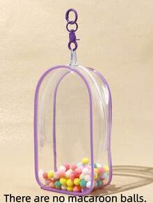 1个透明保护袋，带挂绳，防尘时尚怪兽收纳展示盒，防刮收藏盒，防水PVC整理盒，适用于娃娃、耳机线等，情人节/情人节礼物（不含娃娃） - 無色 - 查看 16