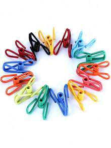 Chip Clips, Utility PVC-Coated Steel Clip For Food Package, Chips Bag, Clothes, Parper, Pack Of 10, 2 Inch - Multicolor - View 3