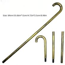 1pc Halloween Cosplay Scepter Cane Prop, Egyptian Pharaoh Snake Head Scepter, King Scepter, Wizard Magic Wand