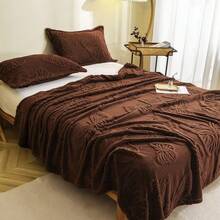 1 pieza Manta de felpa de jacquard de mariposa bohemia gruesa, suave y cálida, de doble uso como ropa de cama, manta, decoración para sala de estar, dormitorio, dormitorio, oficina, automóvil, viaje, picnic, fiesta, todo el año