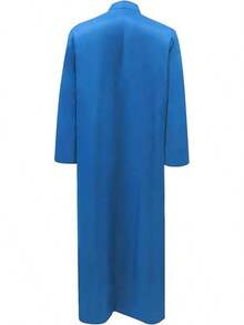 Men's Cassock Robe Church Robe Choir Minister Clergy Pulpit Liturgical 5 Colorshalloween - Blue - View 5