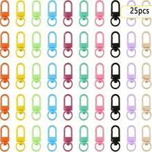 5/10/15/20/25/30/35/40/45/50pcs Metal Lobster Claw Clasp, Swivel Quick Snap Hook Keychain Findings For DIY Crafts, Keychain Making, Jewelry Making Accessories