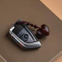 Llavero de sándalo con forma de corazón hecho a mano, llavero de madera para parejas, regalo perfecto para hombres y mujeres, ideal para Navidad o el Día de San Valentín