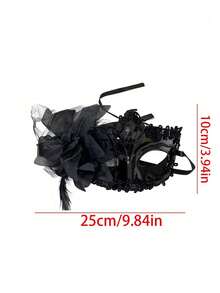 1 件女士性感蕾丝面具，性感装饰面具，适合成人派对、化妆舞会、万圣节，适合化妆派对、化妆舞会、表演使用情人节情人节 - 彩色 - 查看 11