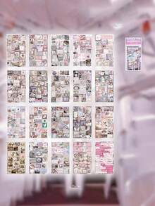 20 Sheets Of Cut Film Stickers Ancient Style Material Hand-Dictation DIY Decorative Collage Book, Stick On Suitcases, Computers, Water Cups, Mobile Phone Cases, Refrigerators, Walls, Helmets, Cabinets, Boxes, Doors, Beds, Guitars, School Supplies, Teacher Accessories, Scrapbook Supplies, Teacher Gifts,