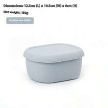 Hộp đựng cơm hình bầu dục nhỏ có nắp, chịu nhiệt, thích hợp cho nhân viên văn phòng - Nhiều màu - Xem 14