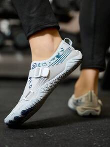 透气速干防滑摔跤鞋拳击鞋零落差鞋底 - 灰色 - 查看 3