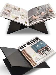 Acrylic X-Shaped Bookshelf/Reading Stand/Book Base/Book Holder/Desktop Book/Photo Album/Magazine Display Rack/X-Shaped Bookshelf/Reading Tray Rack