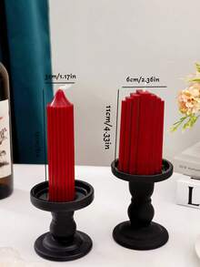 Christmas Aromatherapy Candle Center Decoration, Multiple Home Decoration Candles, Wine Red Christmas Slender Candles, Suitable For Christmas Gift Decoration, Women's Gifts, Close Friend Gifts, Winter Gifts,Scented Candle Christmas Decorations Room Decor, Christmas Gifts - Burgundy - View 8