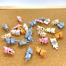 5/10/20/30/50pcs In A Box. Creative Cartoon And Cute Kitten Pattern Pins, Cork Board Push Pins, DIY Handmade Map Pins, Cat-Shaped Push Pins, Animal Creativity, Nail Pins, Plywood Push Pins. Suitable For Photo Walls, Home, School, Office, Stationery, Drawing Pins, Christmas Decorations.