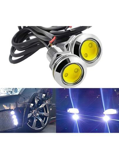 Par De Mini Milha Olho De Anjo 23mm Luz De Led Angel Eye 24v
