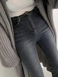 EAVA Women's Korean Style, Relaxed And Effortless Look, Bell Sleeves, Solid Color Casual Long-Sleeve Knit Cardigan For Fall/Winter,Valentine's Day,Valentine Outfits For Women,Valentine Clothes