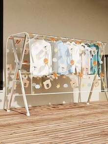 1 szt. Artefakt do suszenia ubrań na zewnątrz - domowy balkon, suszenie ubrań z ptasimi odchodami i deszczówką, wodoodporna pościel z odchodami zwierząt - wytrzymały materiał EVA - pokrowiec, pyłoszczelny pokrowiec na wieszak - 200*120*50cm - Zobacz 2