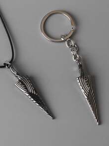 1pc Hollow Knight Pure Nail Necklace Pendant, Bone Nail Model Keychain, Suitable For Daily Wear, Best Jewelry Gift For Women And Men