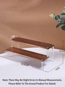 1 件亚克力梯形展示架，3 层梯形展示架，家居收纳展示架珠宝化妆品展示架，多层收纳透明展示架蛋糕架香水架