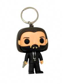 Jonh Wick 3D Keychain Keanu Reeves Funco Pop Movie - Bình thường - Xem 1