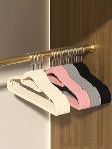 10/20 appendini per abiti con rivestimento in velluto, ad alta capacità di carico, senza lasciare tracce, appendiabiti di lusso per armadi, adatti per camicie, cappotti, abiti, pantaloni, da usare in camera da letto, balcone, bagno