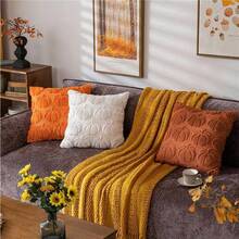 EstiloTendenciaGenéRico 2 Fundas De Almohada De OtoñO,Funda De Almohada De Calabaza De Halloween,Funda De Cojines Cuadradas-Para OtoñO, AccióN De Gracias Para Sofá Y DecoracióN Del Hogar (MarróN)Calidad PremiumVersióN Mejorada - Blanco - Ver 8