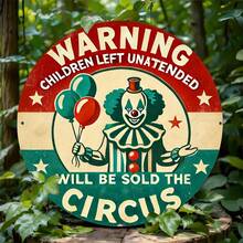 1 biển báo cảnh báo ngộ nghĩnh, sống động - Hình tròn trang trí bền chắc, thích hợp cho nhà cửa, ngoài trời, sân hiên, vườn và bãi cỏ, với bề mặt chống chịu thời tiết và lỗ lắp đặt dễ dàng. - Nhiều màu - Xem 7