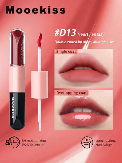  Mooekiss 双效精华唇釉，保湿显色，防水持久
