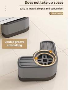 4件装洗衣机底座架增高脚垫滚筒冰箱专用防震减震脚支架带高度可调节垫 - 彩色 - 查看 7