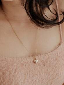 1pc Custom Engraved Urn Charm Necklace For Human Ashes Heart Urn Pendant Personalized Cremation Memorial Jewelry Urn For Dog Ashes Pet Loss Gift Christmas Gifts - Multicolor - View 2