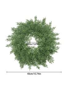 1 إكليل صناعي من الأرز الأبيض، إكليل زهرة الأجليا العطرية، إكليل الورد الأخضر، 40 سم/15.74 بوصة، نبات اصطناعي، زهرة اصطناعية، نبات اصطناعي، أخضر، مصنوع من مادة البولي إيثيلين، ديكور غرفة السكن المدرسي أو المكتب، ديكور للتجمعات والأحداث الخارجية والأعياد وحفلات الزفاف والمطبخ والحديقة، ديكور عيد الميلاد