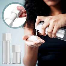 1 件白色真空泵瓶、塑料面霜罐、面膜瓶、化妆品可再填充容器、药膏罐、优质厚塑料分配瓶，适用于面霜、乳液、蜡烛等。 - 茶色 - 查看 3